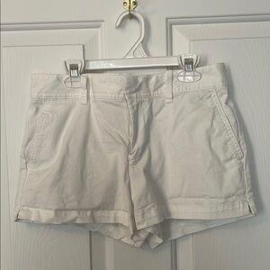 GAP White Bermuda Shorts Cotton Blend